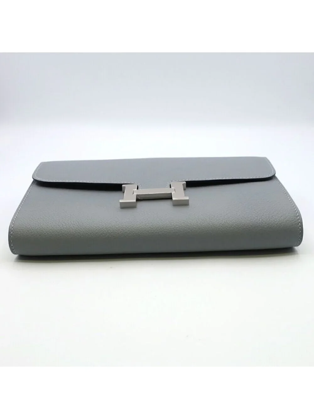 Hermes Heaven Constance To Go Gris Perle Silver Wallet Pouch Ever Color Leather